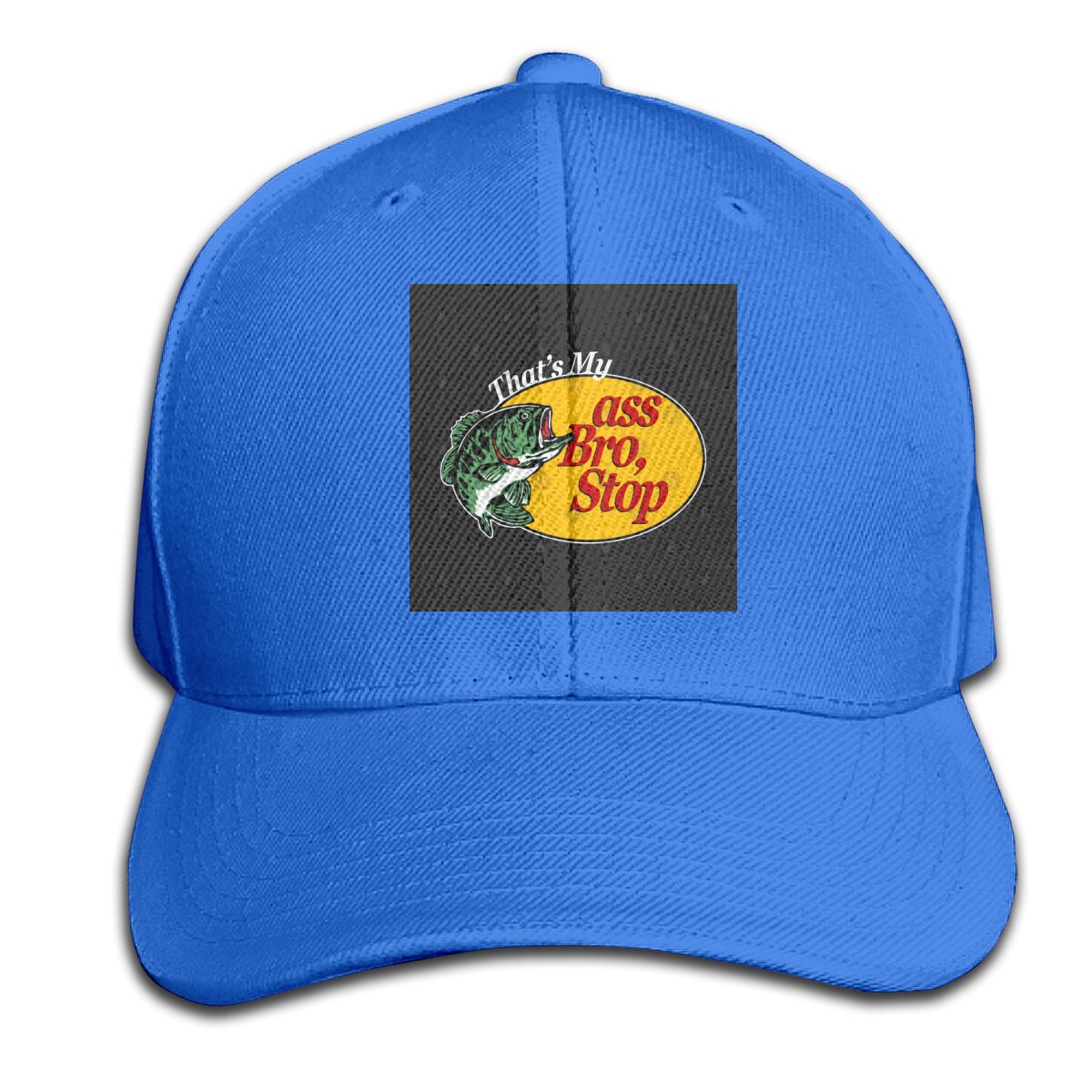 Dat Is Mijn Kont Bro Stop-Vissen Customiz Interessante Dj Humor Pure Comfortabele Interessante Cap Hoed: Blue