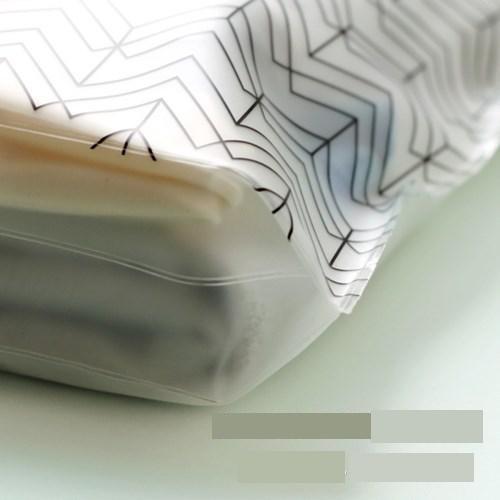 A4/A5 Simple Leaves Transparent PVC File Folder Document Filing Bag Cosmetic Stationery Bag Promotional Stationery