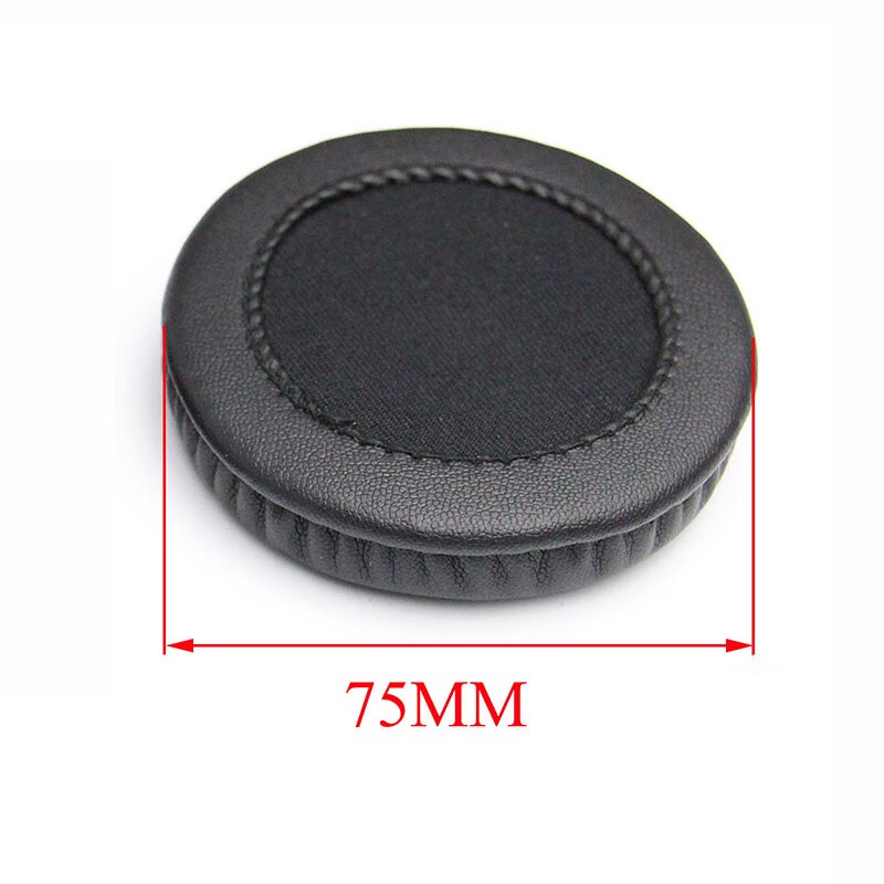 50mm 55mm 60mm 65mm 70mm 75mm 80mm 85mm 90mm 95mm 100mm 105mm Headphone Ear Pads Round PU Leather Ear Cushions Earpads: 75mm