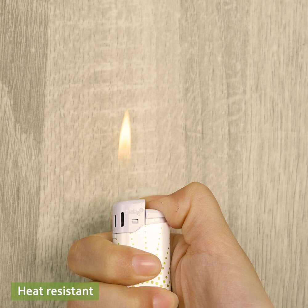 Funlife®20x300cm Camphar Wood Ground Floor Sticker PVC Waterproof Wall Sticker for Bedroom Bathroom Kitchen Furniture Home Decor