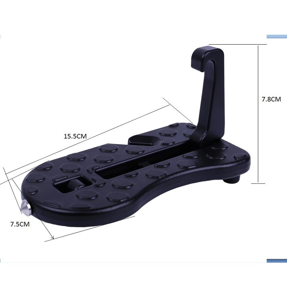 Vehicle Foot Pedal Foldable Car Supplies Step Ladder Portable Easy Access To Rooftop Door Step Hook Aluminum Alloy