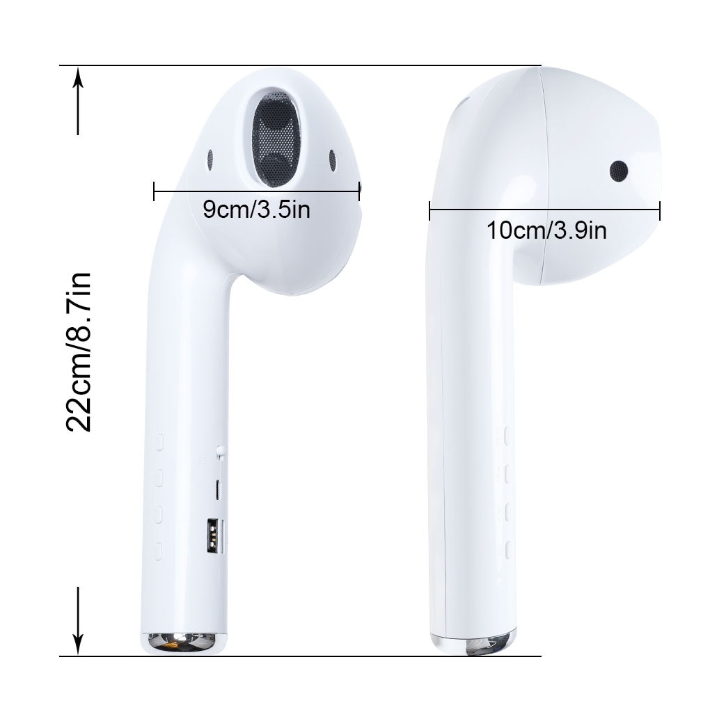 1PC Giant Headset Speaker Bluetooth Earphone Mode Wireless Portable Speaker Music Loudspeaker Support FM Radio Mic TF Card