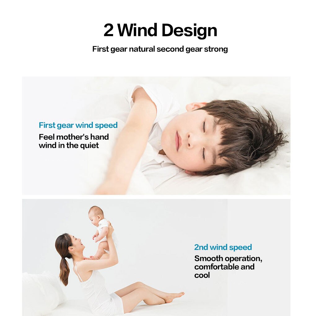 Electric Tower Fan Home Office Desktop Portable USB Powered Vertical Mini Air Cooling Fan