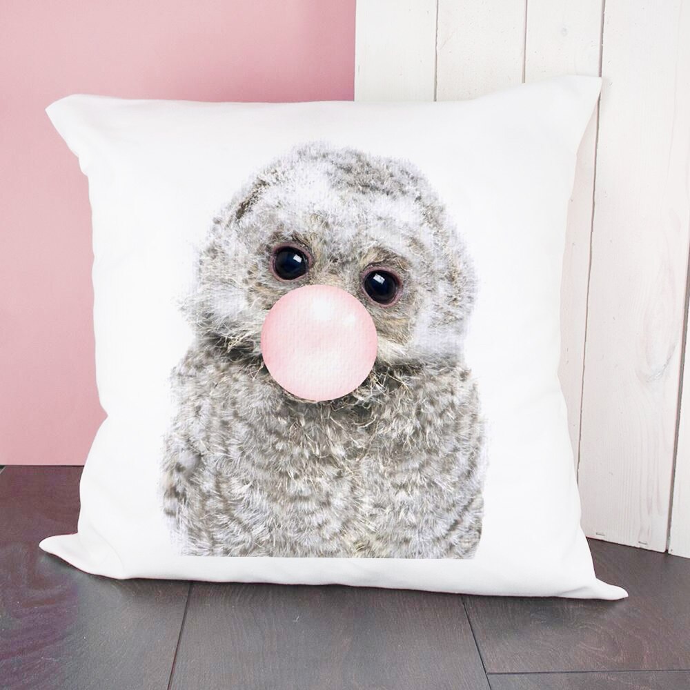 Leuke Dieren Bellen Blazen Print Kussensloop Leuke Patroon Kussenhoes Voor Kinderen Polyester Thuis Nordic Decor Sierkussen