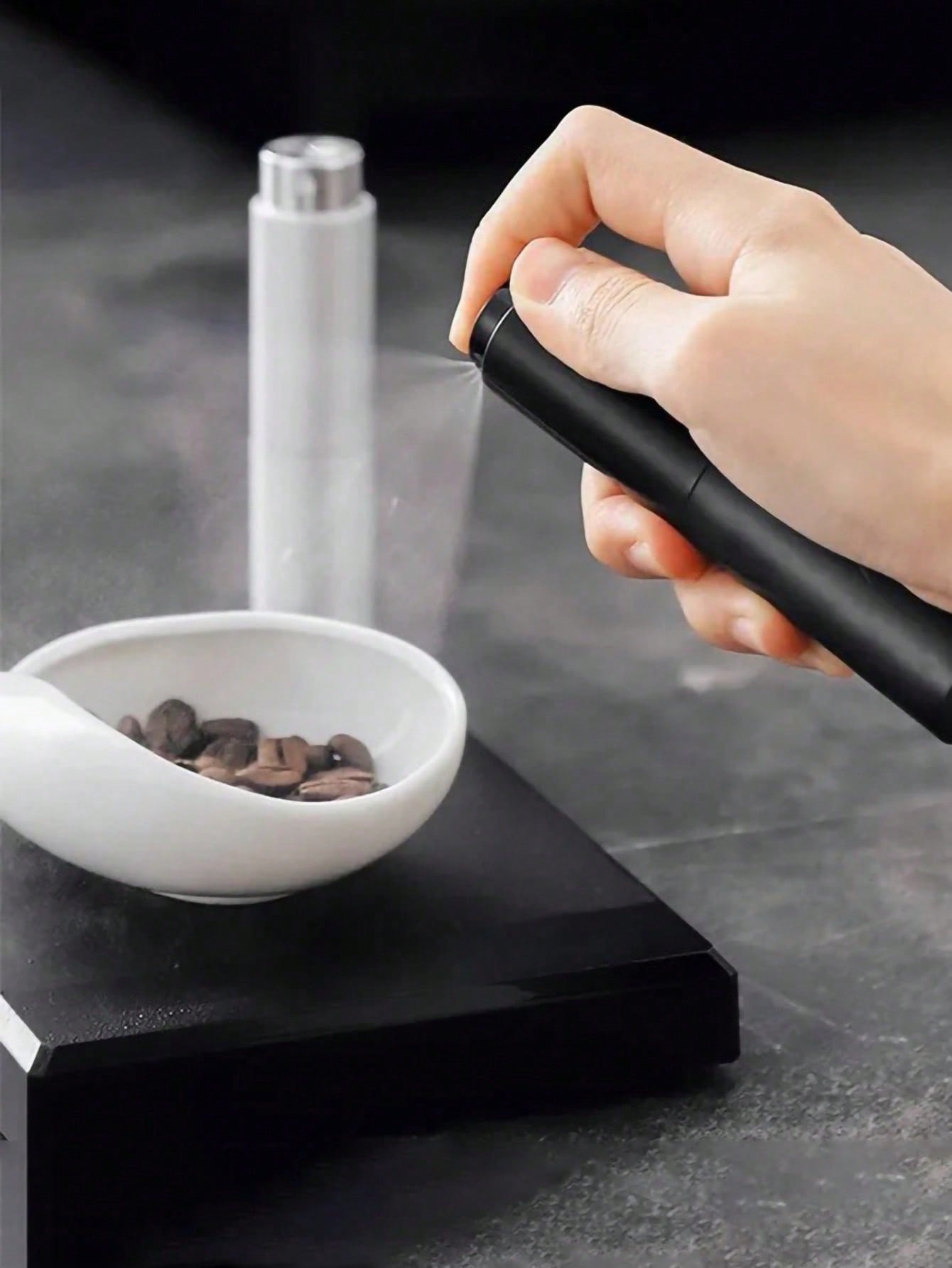1pcs Coffee Beans Dosing Measuring Tray Coffee Tea Leaves measuring spoon for coffee weighing plate White porcelain tea dispens