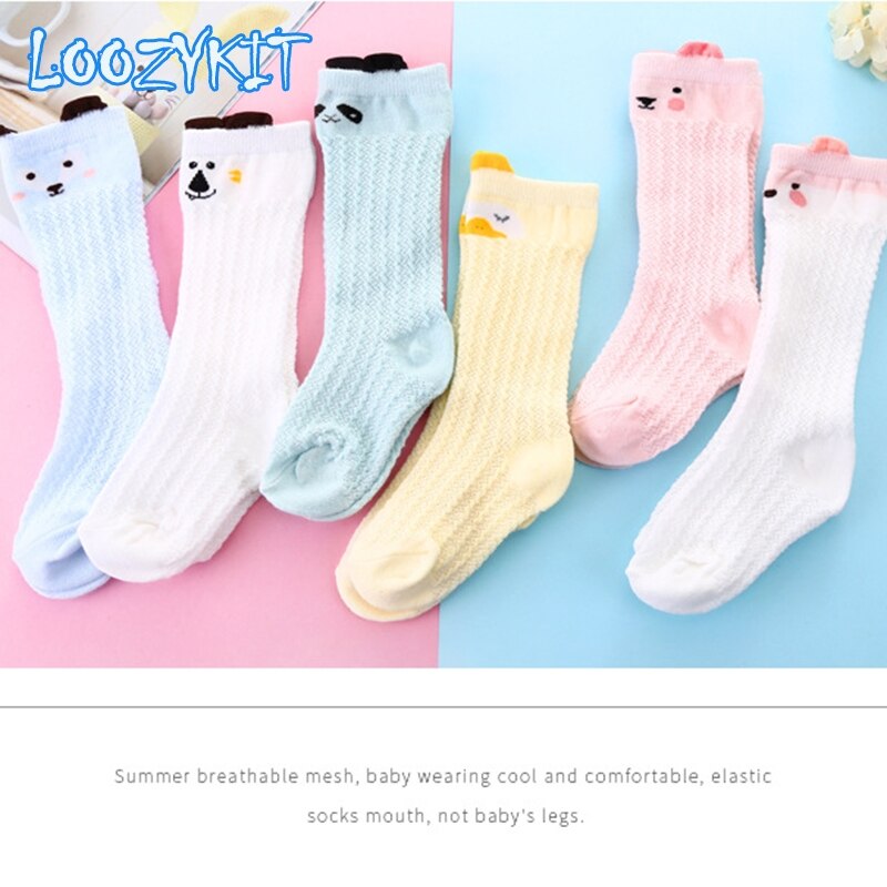 Zomer Babysokjes Mesh Lange Sockd Voor Baby Jongens Meisjes