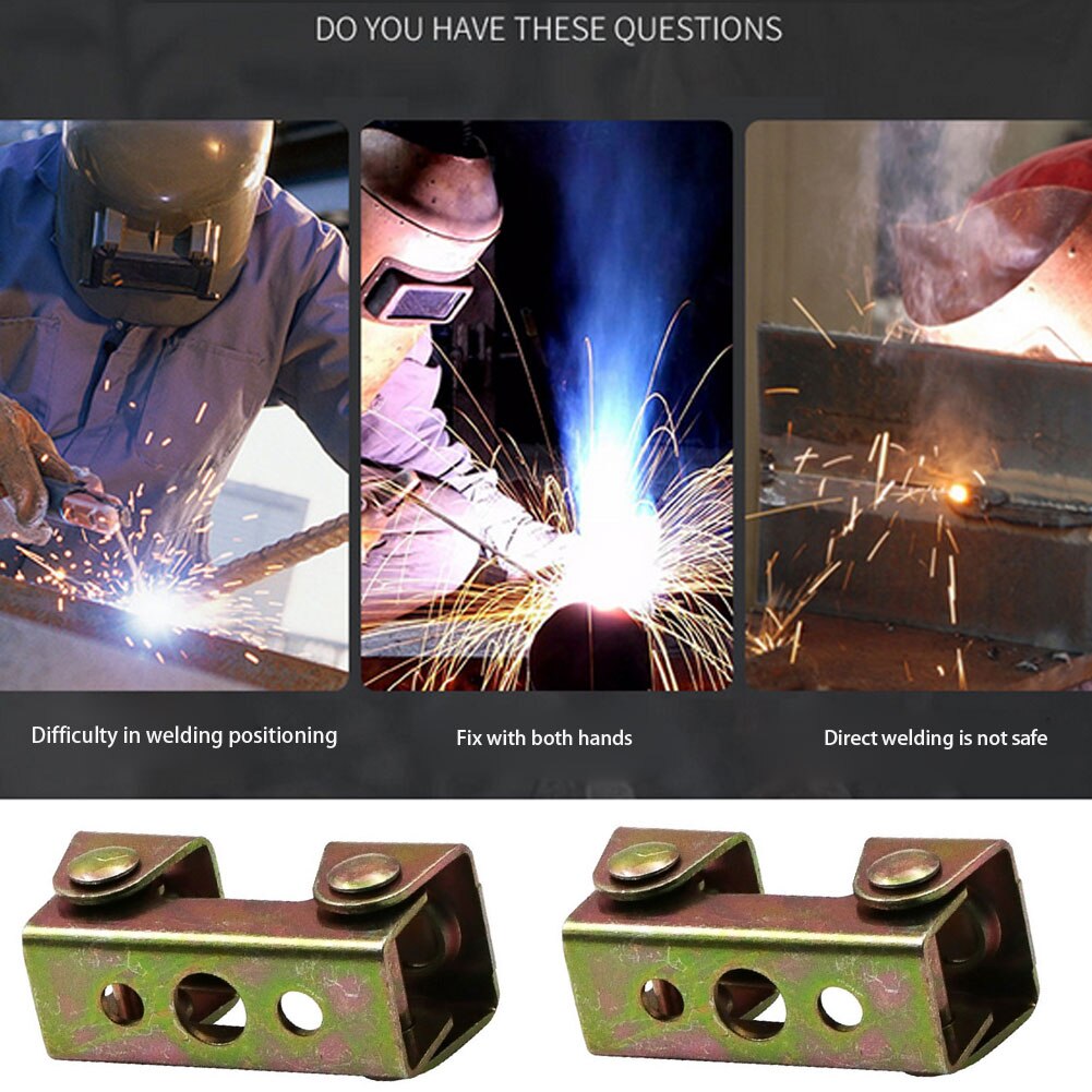 4pcs V-shaped adjustable magnetic clamp welding bracket v-pad hand tool metal processing tool