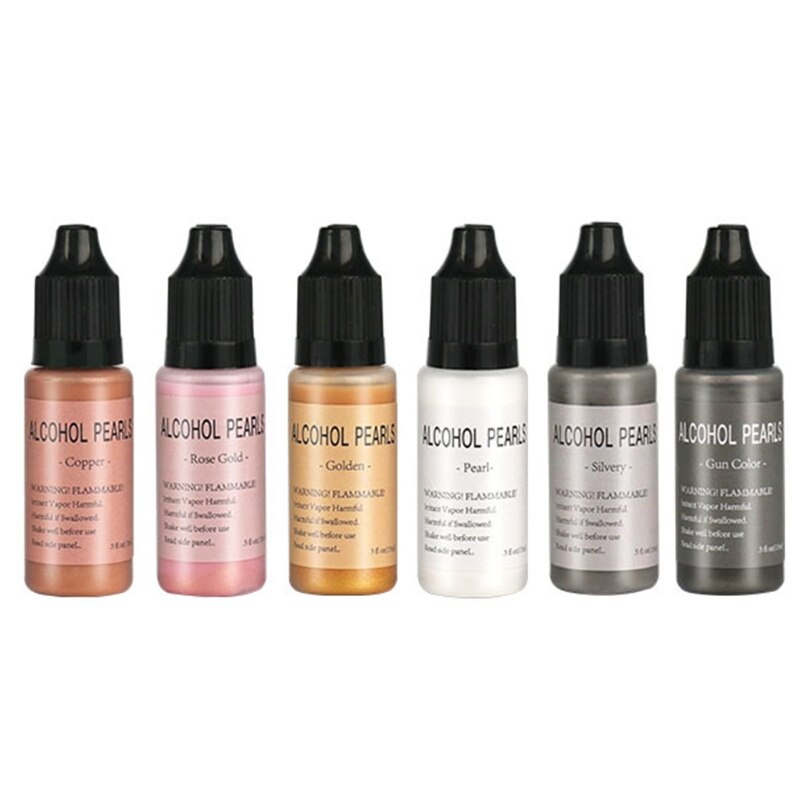 Resina de pigmento de Alcohol metálico, pintura concentrada a base de Alcohol, resina epoxi, colorante, artesanía de fundición de resina, 15ml