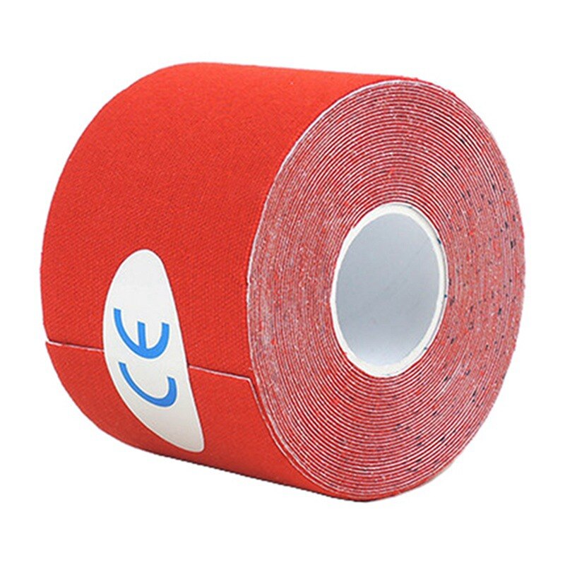Kinesiology Tape Athletic Taping Therapy Adhesive Bandage Waterproof Elastic Therapeutic Sports Tape For Knee Shoulder Elbow: Red