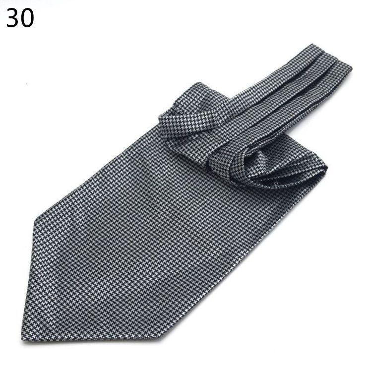 Mannen Vintage Polka Dot Wedding Formele Das Ascot Zelf Britse Stijl Gentleman Polyester Zijde Paisley Das Pak Bruiloft: 30
