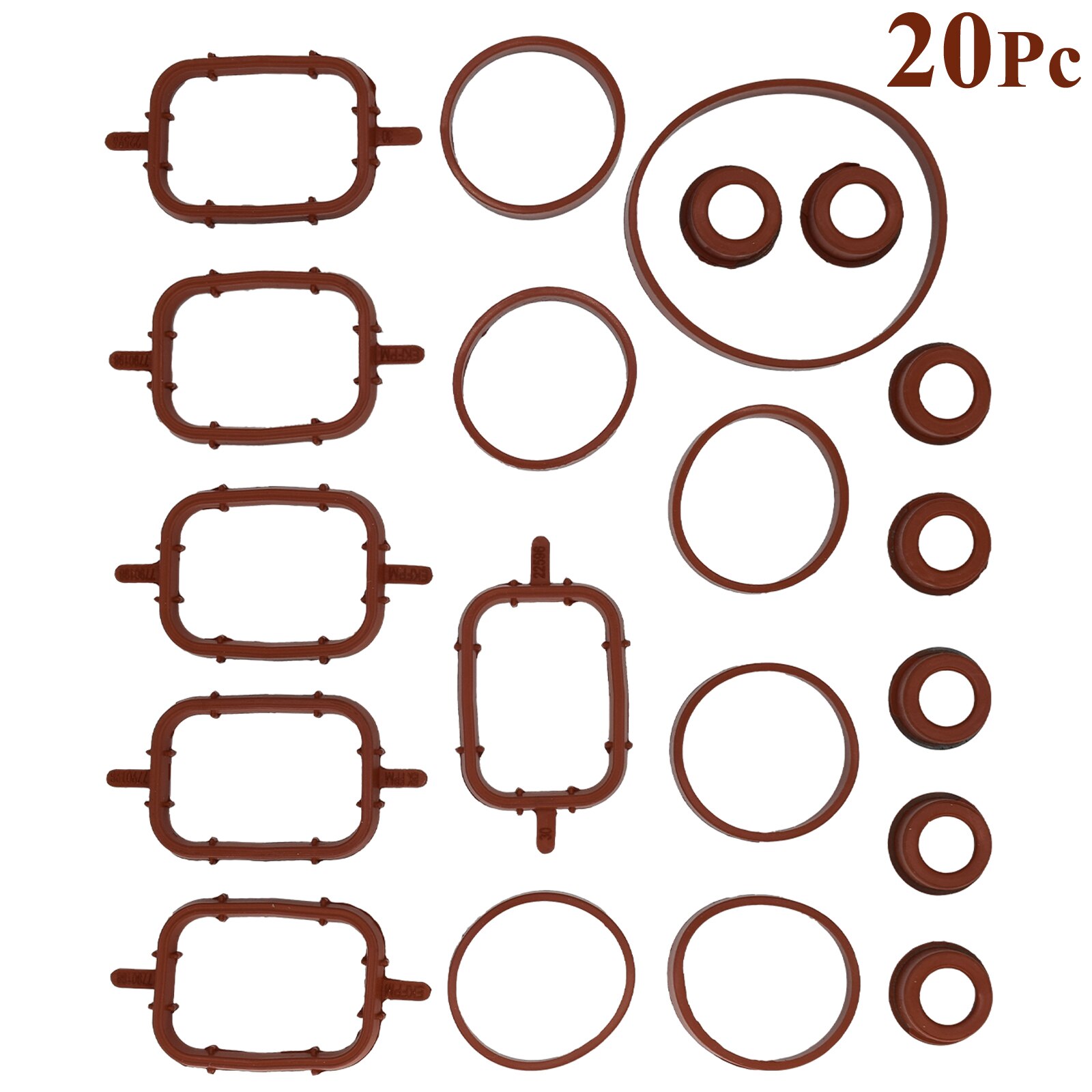 6X 32MM For BMW M47 M57 Swirl Flaps Repair Delete Seal Kit With Intake Gaskets 11612246949 11617790198 11612245439 11612246945: 20Pc