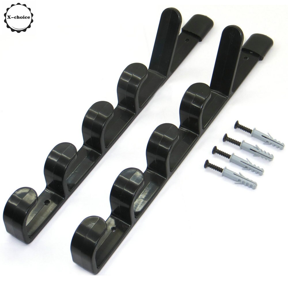 4pcs/lot Fishing Rod Holder / Rack - Wall Mounted 10 Rods Pole Stand Shelf Tackle Holder