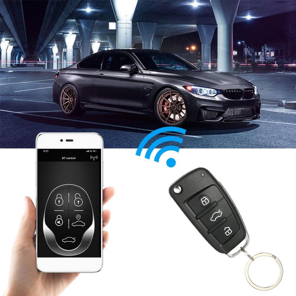 Universal Black Remote Control Keyless Anti-theft Device Remote Control Central Lock Led Key Chain Door Lock Central Lock