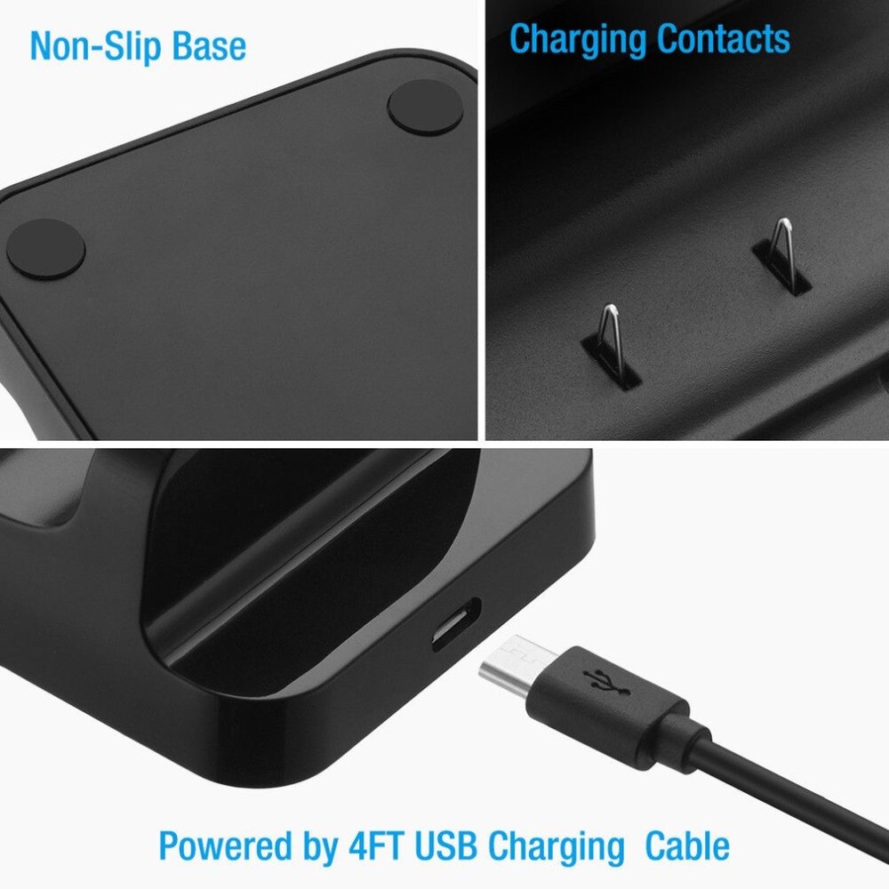 Dual Charging Station Dock Stand + 2 Batterij Voor Xbox One Wireless Controller