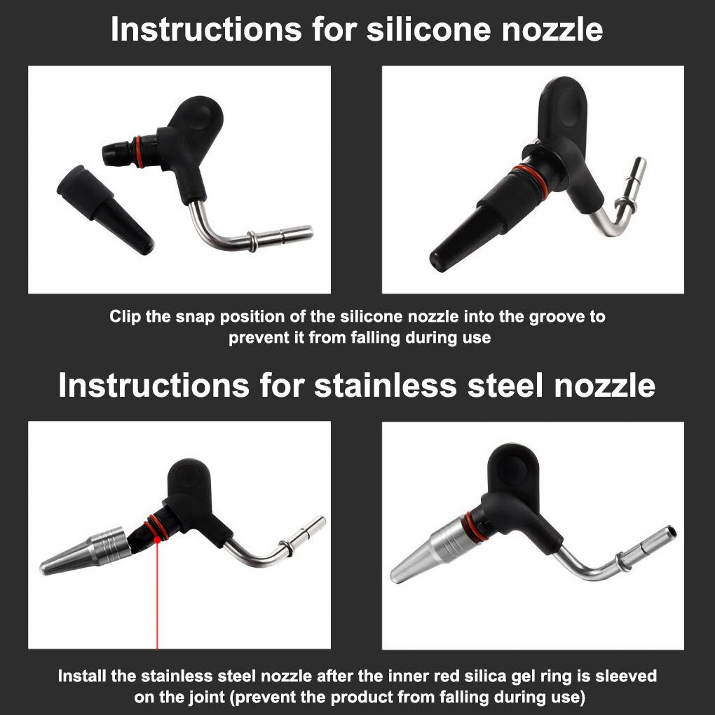 Cafe Coffee Machine Modified Steam Nozzle Barista Milk Foam Making Tool Froth Pipe Spout Head Coffee Maker Parts