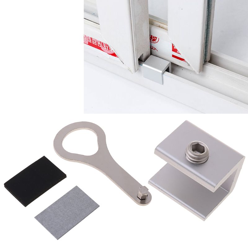Schuifdeur Raam Sloten Hangslot Stop Aluminiumlegering Deurslot Frame Security Lock Met Sleutels Veiligheid Key Lock