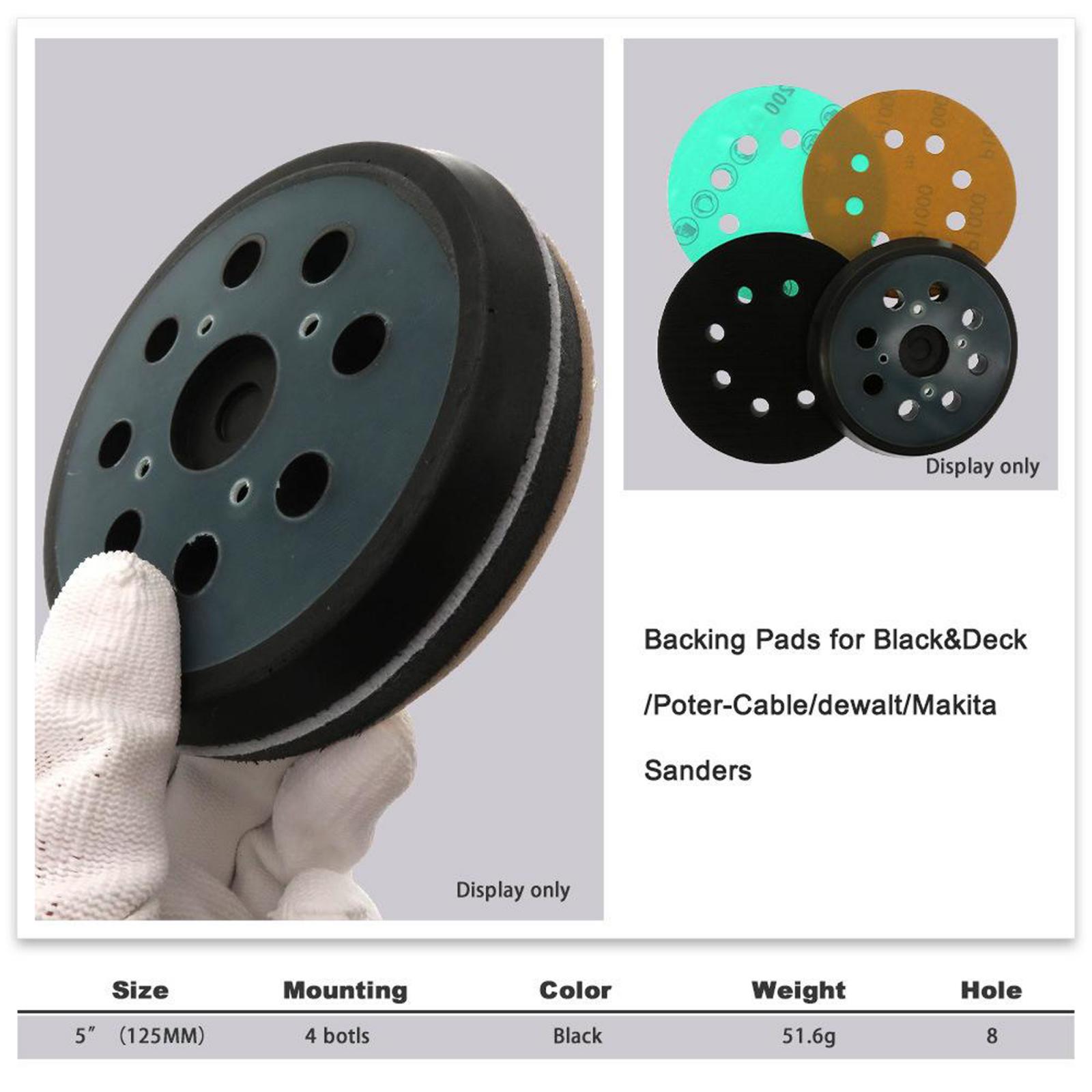 5inch/125mm Sanding Pad Orbital Palm Sander Backing Plate