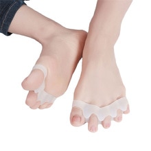 Siliconen Gel Vinger Teen Afscheiders Teen Straightener Toe Brancards Voor Vrouwen En Mannen Protector Duim Divider Voetverzorging Tool