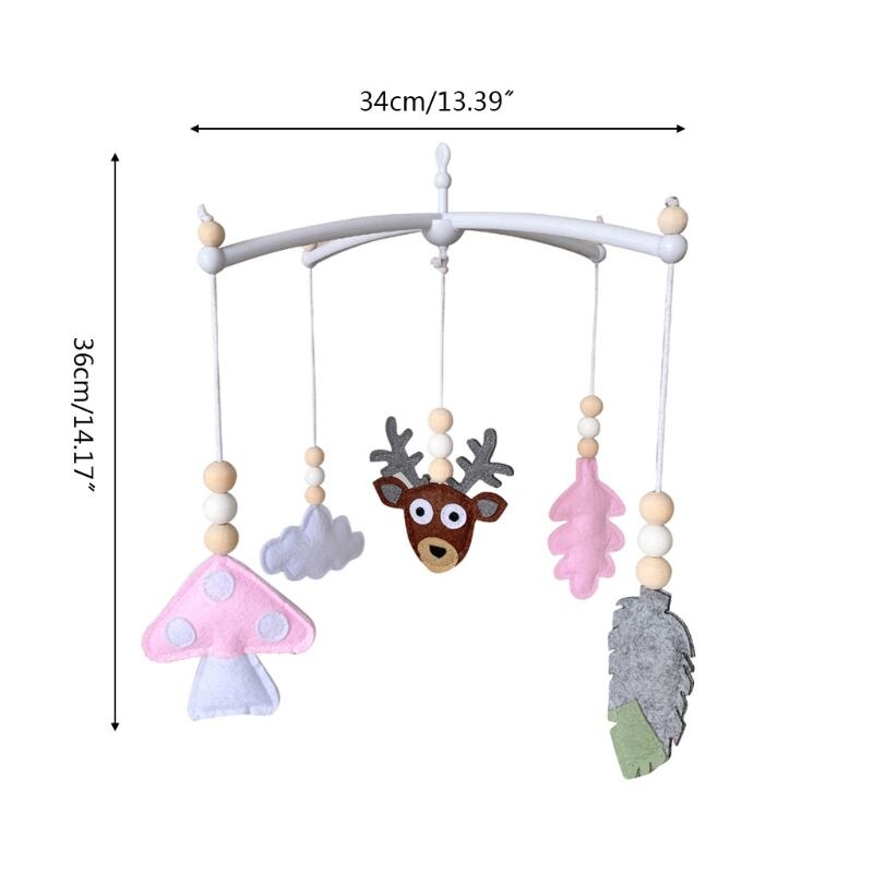 Culla mobile sonaglio Feltro Vento Del Pendente Del Carillon Letto Campana Giocattoli per Bambini Camera arredamento 23GD