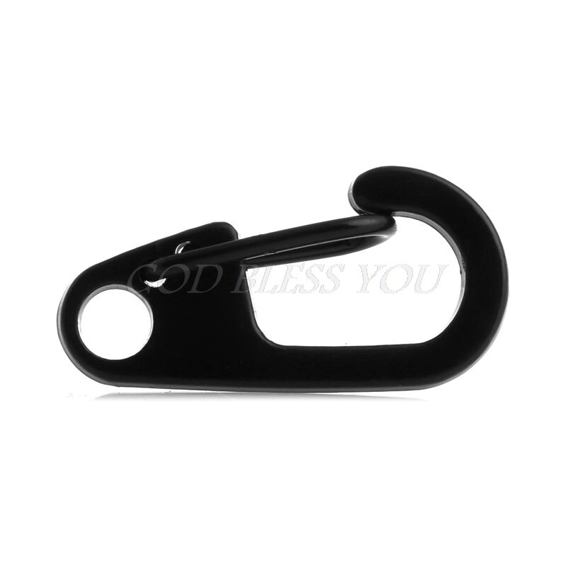 Climbing Safety Harness Useful Stainless Split Steel Keychain Ring Key Clasps Clips Snap Hook