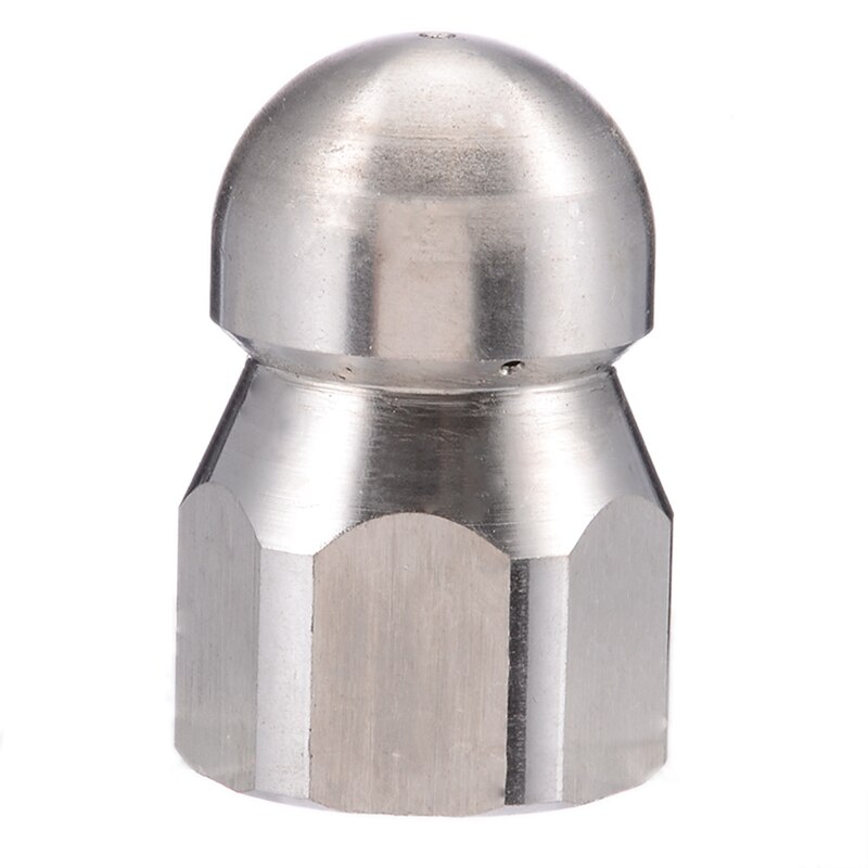 1/2Inch F Druk Nozzle Wasmachine Afvoer Riool Baggeren Reiniging Pijp Mondstuk Rioolreinigers Rvs 5 Jet Roterende nozzles