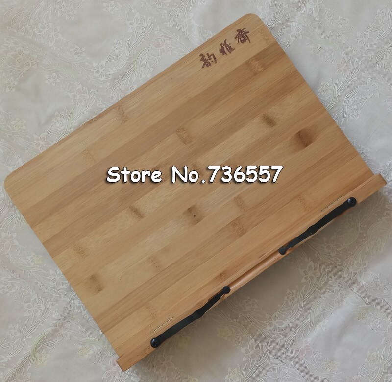 33*20cm Natural bamboo reading frame solid wood frame reading books log reading frame korea stationery holder protect eyesight