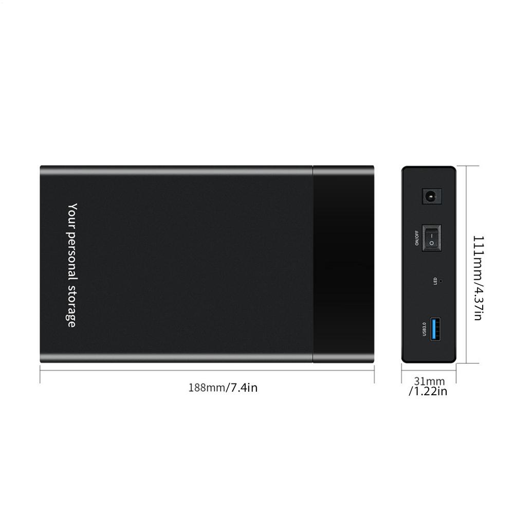 Voor SATA Protocol USB 3.0 Harde Schijf Dock Externe Harde Schijf Docking Snelle Externe Harde Schijf Docking Draagbare Mobiele: green