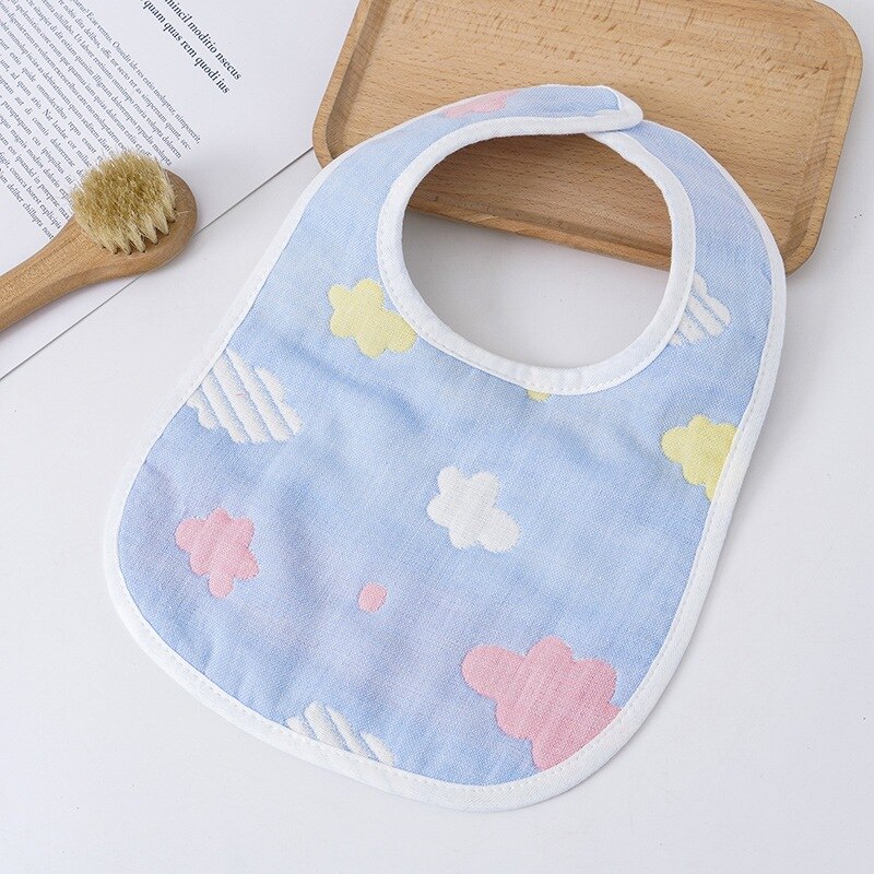 0-3T Baby Lätzchen Druck Waschbar U Geformt Lätzchen Kleinkind Baby unisex Sechs schichten Saugfähigen Sabbern Handtuch Weichen Lätzchen Blick Speichel Handtuch: D