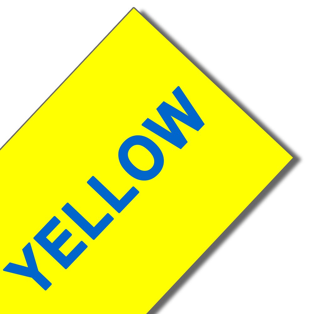 Unistar TZe261 36mm 1 1/2 Cal standardowe taśma laminowana kompatybilny do Brother p-touch taśma z etykietami TZe-261 Multi Color: Blue on Yellow 36mm