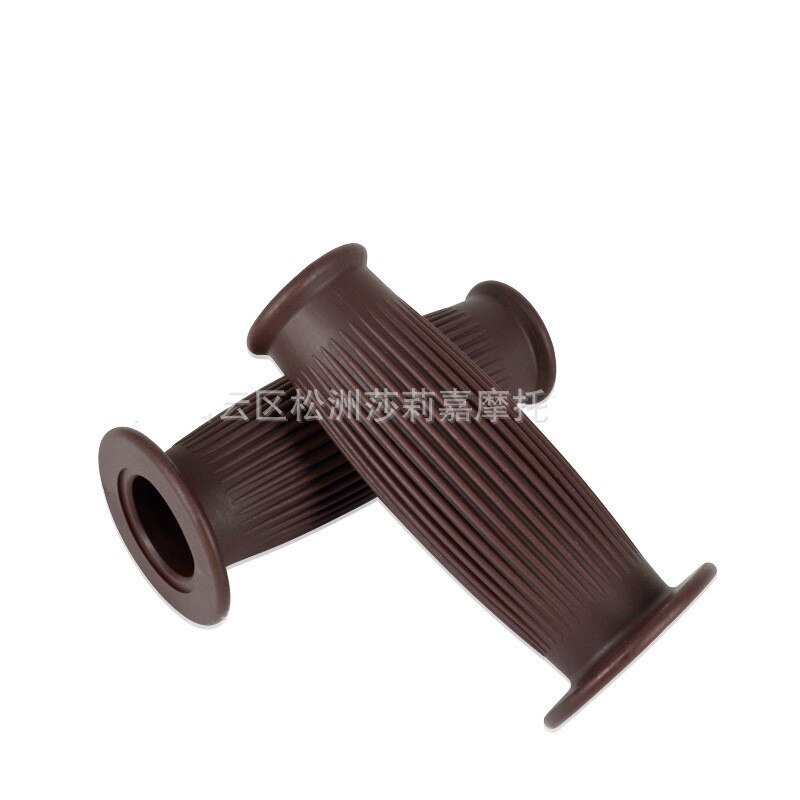 retro scooter handle bar retro accessories scooter grips cafe racer motorbike handlebar for harley style moto grip motorcycle: dark brown