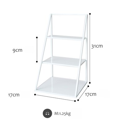 SWEETGO Geometry storage racks geometry tray 1 piece store case Kitchen decorations tools accessories 3 tiers Iron frame Holders