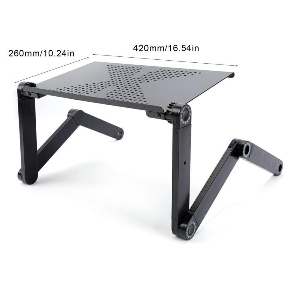 Portable Computer Desk Adjustable Height Bed Computer Desk College Students Sofa Laptop Table Working Office PC Riser