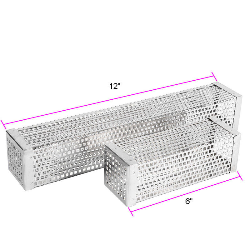 6 " /12 " pijp bbq roestvrij staal geperforeerde gaas rookbuis filter gadget koud roken