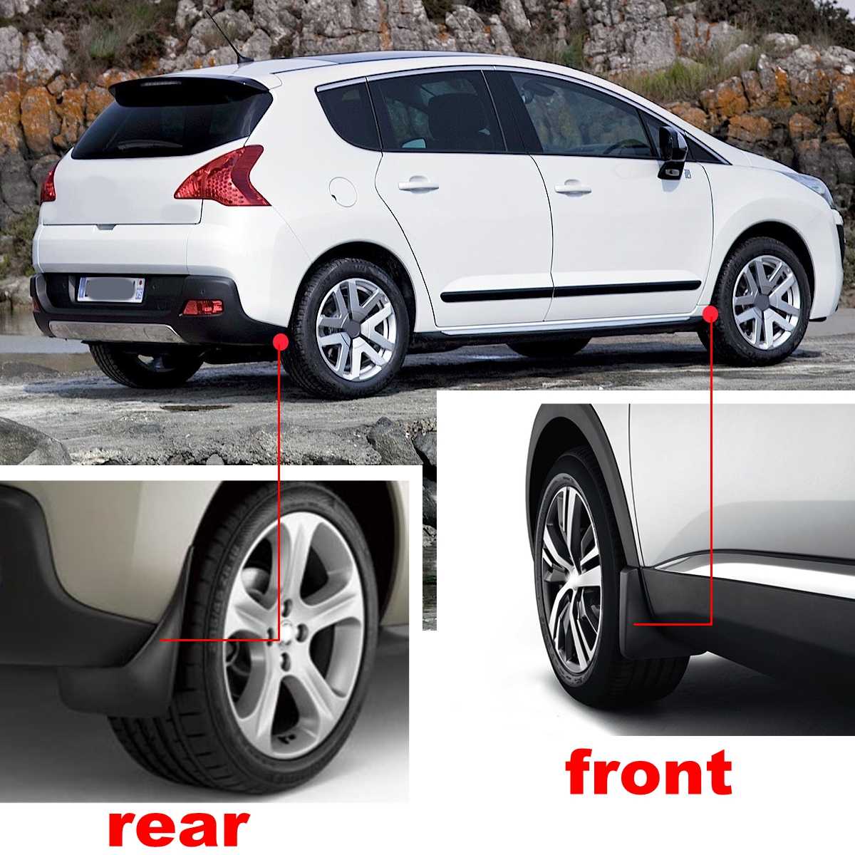 Schmutzfänger Für Peugeot 3008/4008 - Spritzschutz 2017-2022