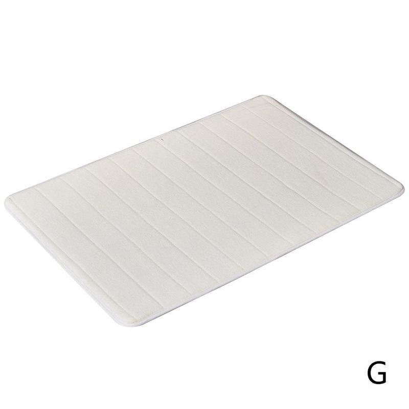 Tæppe vandabsorberende blød memory skummåtte tæpperum 40 x 60cm mat gulvtæppetilbehør skridsko ikke soveværelse bruser bad  t8 j 6: G