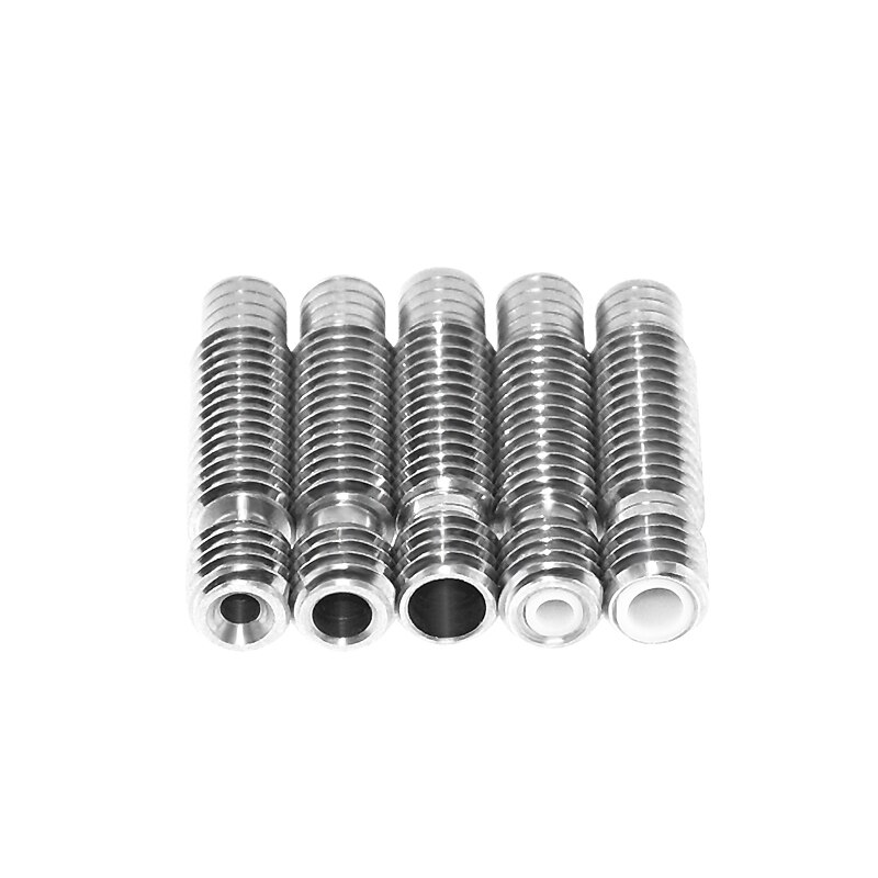 V6 Throat Heatbreak Short Heat Break Titanium PTFE All-Metal M6 for 1.75mm 3mm Filament 3D Printer Extruder Hotend Volcano