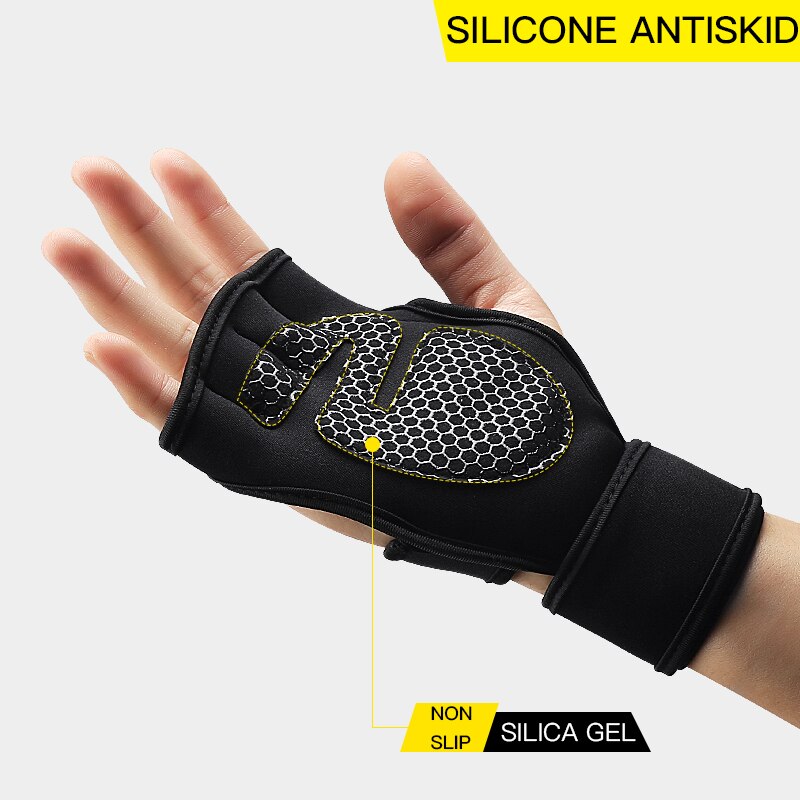 Deportes de interior hombres y mujeres fitness halterofilia presión antideslizante ciclismo deadlift guantes de levantamiento de pesas guantes de entrenamiento de gimnasio