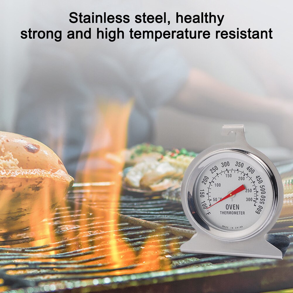Classic Oven Thermometer 60°F~600°F/20°C~300°C Large Dial Stainless Steel Thermometer for Oven Grill Smoker