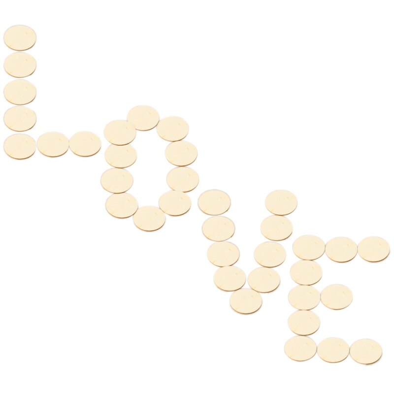 50PCS Kinderen DIY Geschilderd Hout Chips Huishoudelijke Decoratie Board Kinderen handgeschilderde Levert