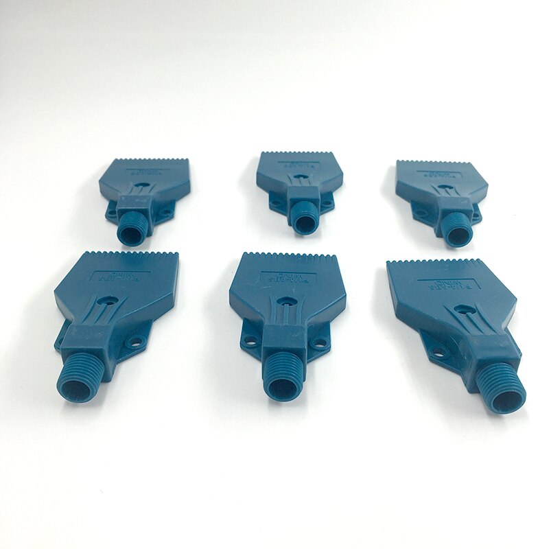Air Blow Off Platte Jet Nozzle, 16 Blazen 3 schroefgaten Wind Jet nozzle, gecomprimeerd Blower Wind Jet air Nozzle, Industriële nozzle