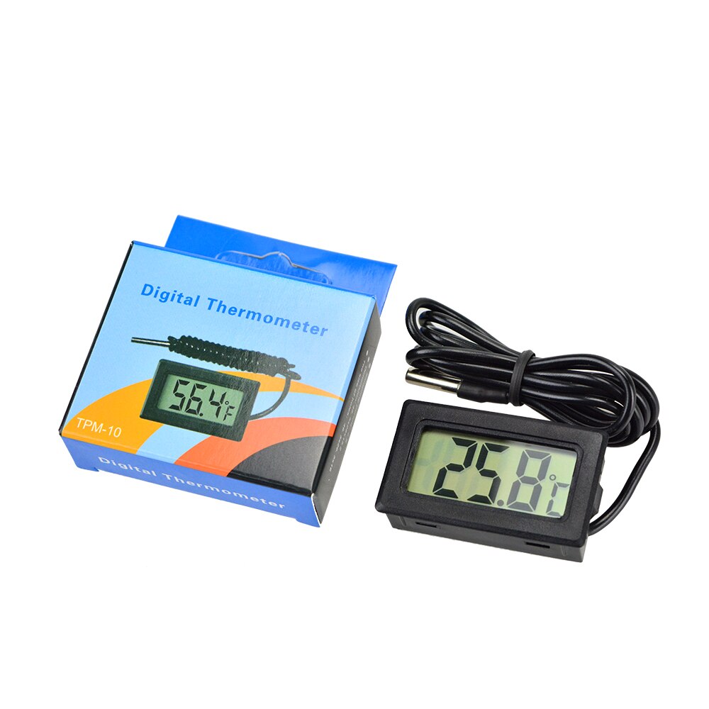 Moseko 1pc digital lcd sonde køleskab, fryser termometer termometer til akvarie køleskab