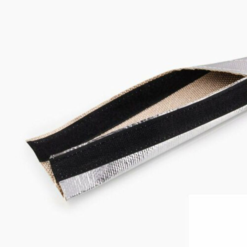 1M Insulation Metal Heat Shield Sleeve Wire Hose Protection Cover F-Best