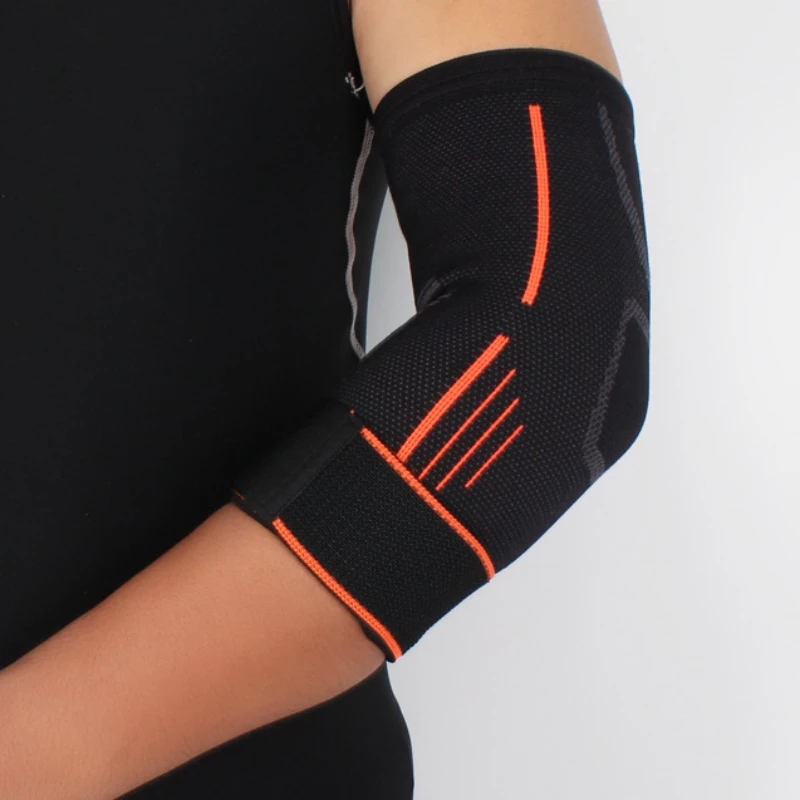 1Stck Fitness Bandage Ellenbogen Pads befestigen Kompression Unterstützung Hülse für Sehnenscheidenentzündung Tennis Ellenbogen Reduzieren Gelenk Schmerzen Unterstützung Schutz: XL / Weiß