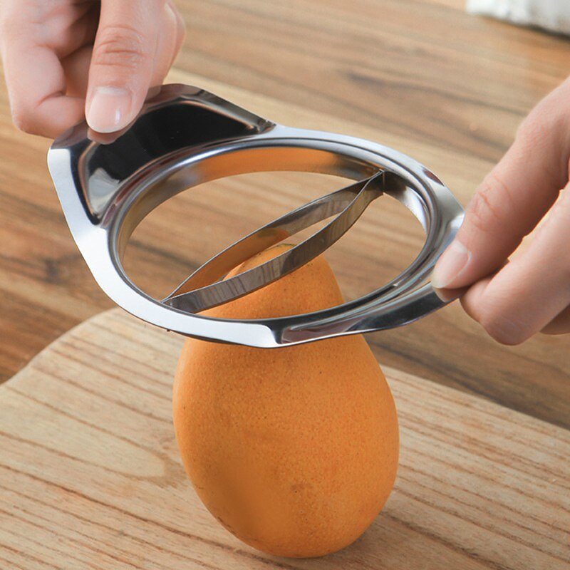 Coupe-mangue en acier inoxydable coupe | Coupe-mangue coupe créative séparateur de mangue fruits Gadget de cuisine, accessoires articles de cuisine 1 pièce