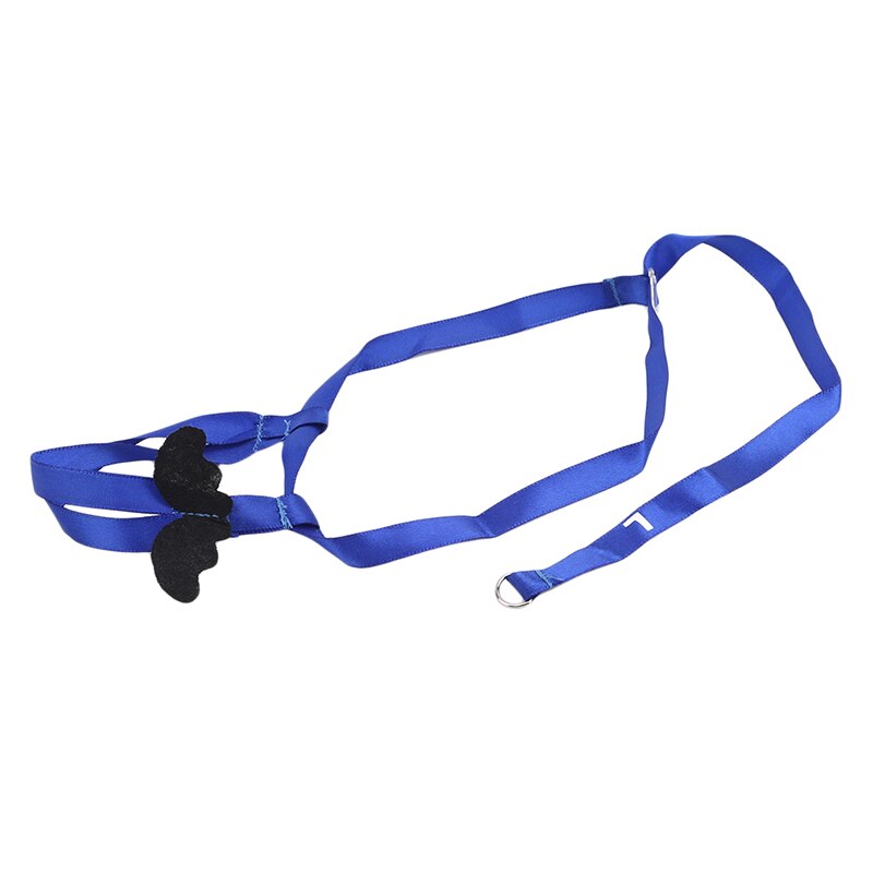 Arnés de Collar para loros y pájaros, correa ajustable para loros, pájaros, entrenamiento, tracción, antimordedura, para volar al aire libre: blue