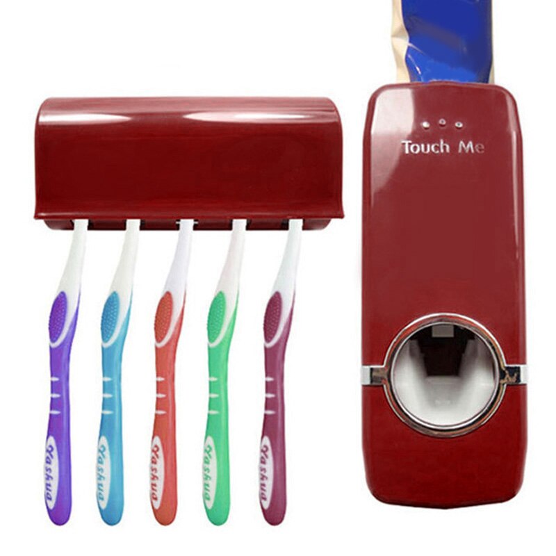 Automatische Tandpasta Dispenser Huishoudelijke Tandenborstelhouder Wall Mount Stickers Tandenborstelhouder Sets