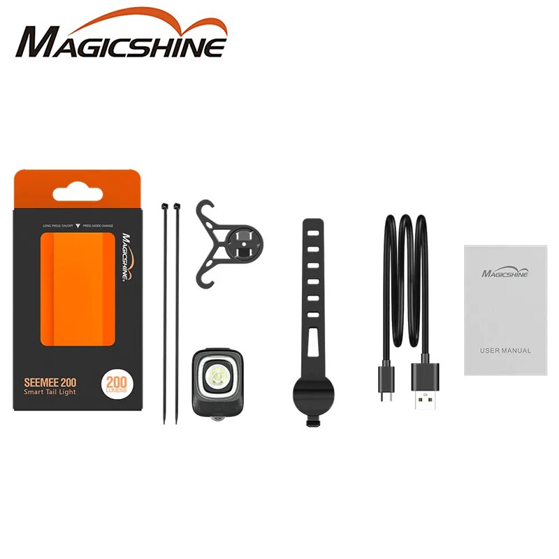 Sattelstützenhalterung und Adapter für Fahrrad-Rücklicht, kompatibel mit Magicshine RN120, Seemee 60/100/180/200/300 und für Trek Flare RT geeignet für Action-Kameras (ein Kit
