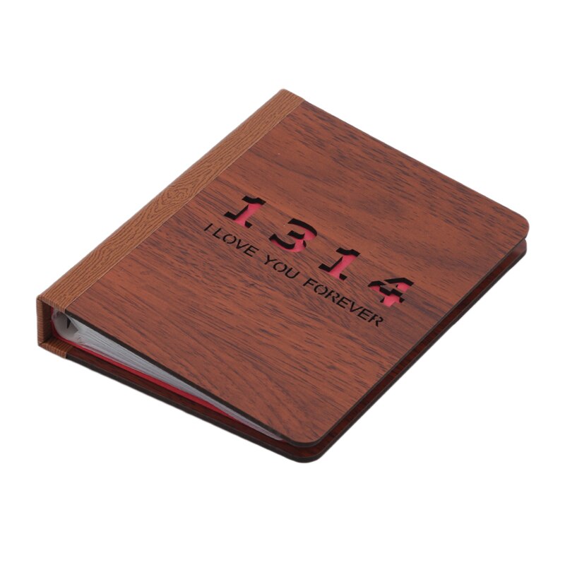 6 Inch Hout Diy Interstitiële Album Zwart Vel Handgemaakte Liefde Thema Kids Scrapbook Leuke Fotoalbum Wedding Anniversary: 1