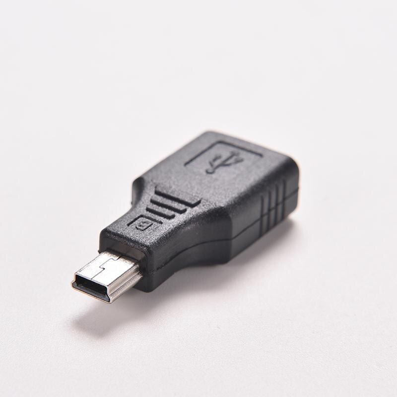 Mini usb usb 2.0 a hona till mikro / mini usb  b 5- stifts hankontakt otg värd adapter omvandlare kontakt upp  to 480 mbps svart