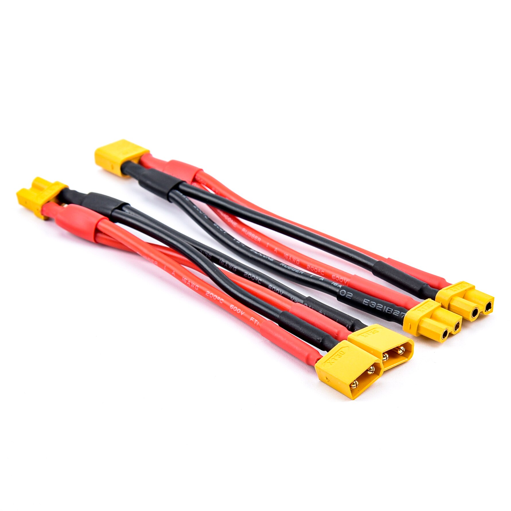 Vergaren XT30 XT-30 Vrouwelijke/Mannelijke Parallelle Kabel Draad Y Lood 18AWG 10 Cm Batterij Oplader Kabel